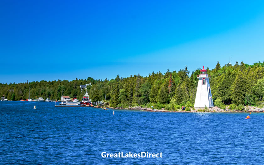 Sailing off Tobermory, Ontario