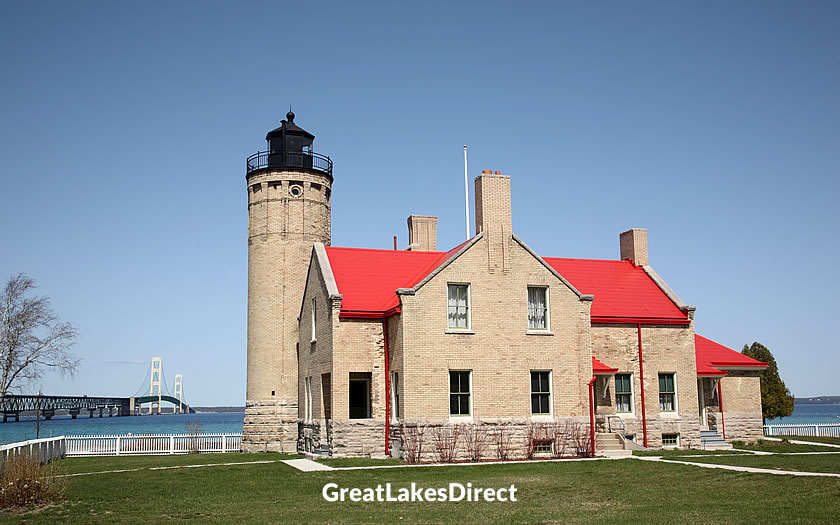 Mackinac Point lighthouse just outside Mackinaw City