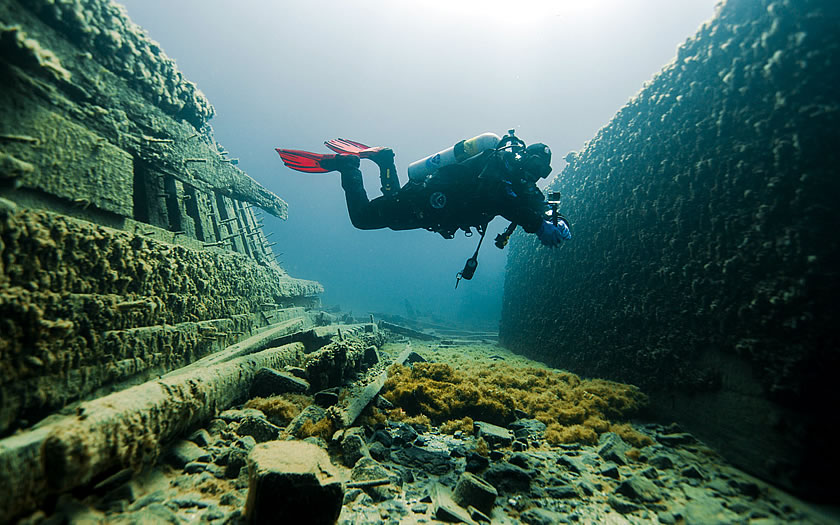 Wreck Of DM Wilson in Thunder Bay Marine Sanctuary