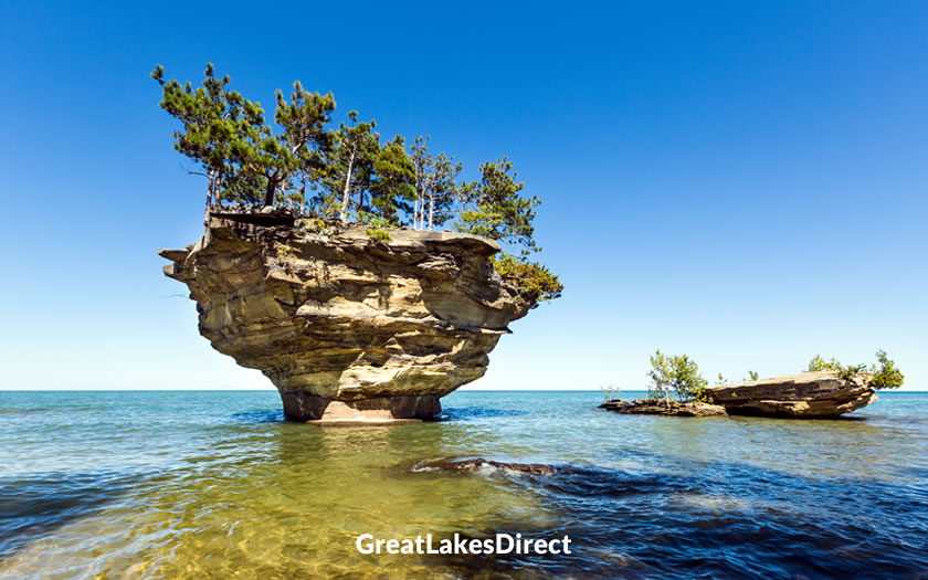 Turnip Rock near Port Austin, Michigan